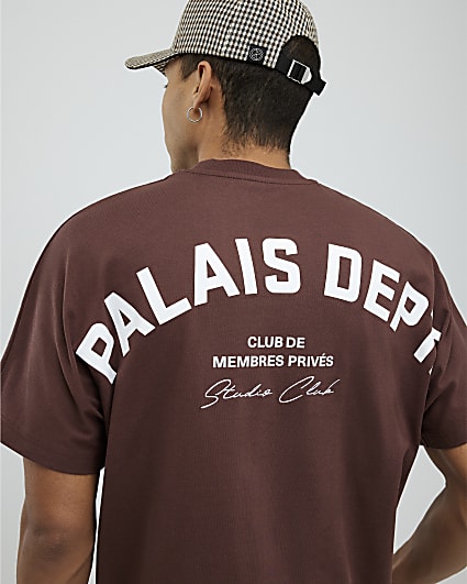 Brown Oversized Fit Palais Dept T-Shirt
