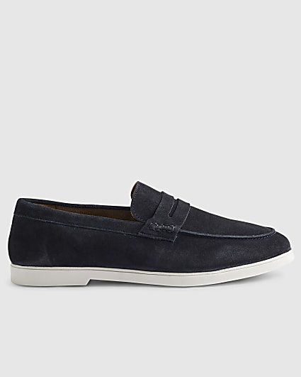 Navy Loafers