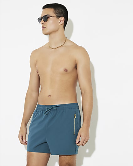 Green Zip Swim Short