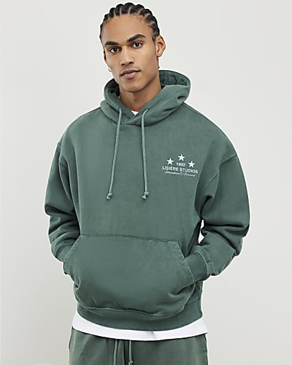 Green Oversized Fit Lisiere Studios Hoodie