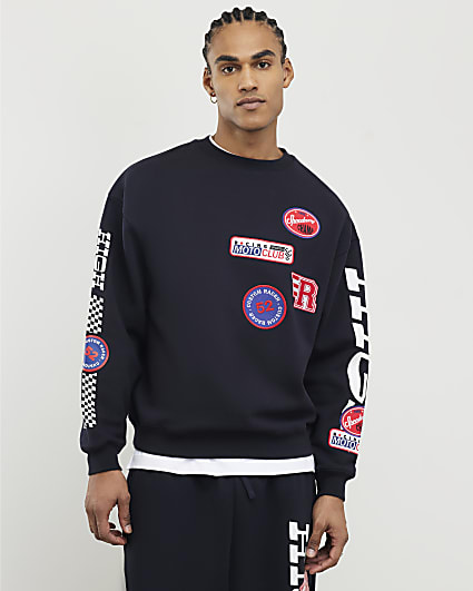 Black High Performance Badges Sweatshirt