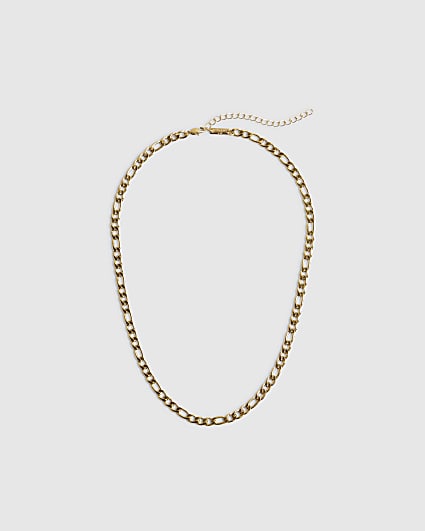 Gold Steel Chain Necklace