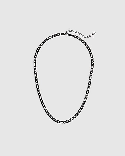 Black Steel Chain Necklace