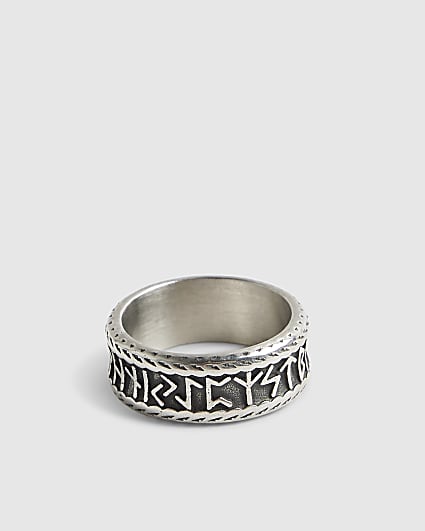 Silver Steel Nordic Ring