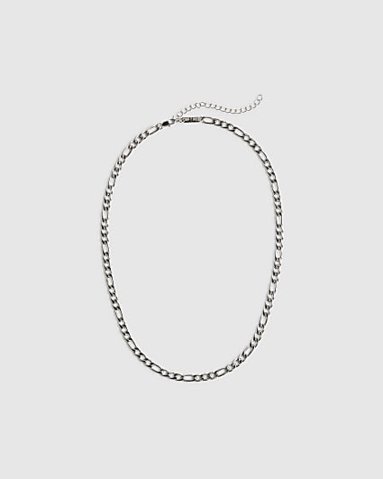 Silver Steel Chain Necklace