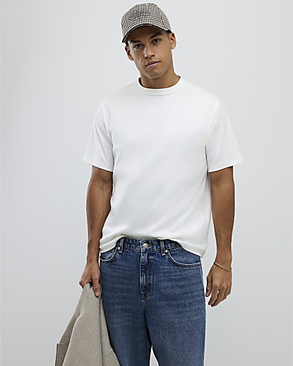 Cream Regular Fit T-Shirt