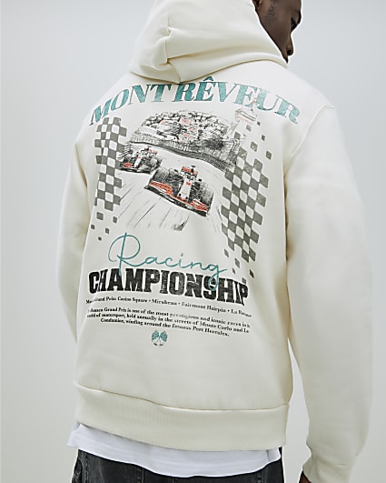 Cream Regular Fit Mont Reveur Hoodie