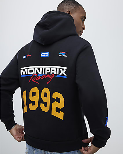Black Regular Fit Marello 1992 Race Hoodie