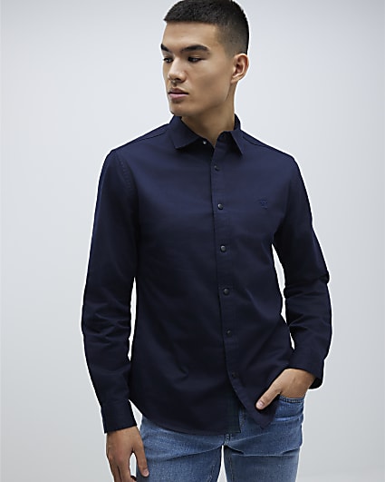 Navy Slim Fit Shirt
