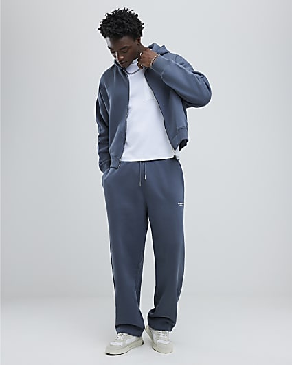 Grey Wide Leg Luminis Studios Joggers