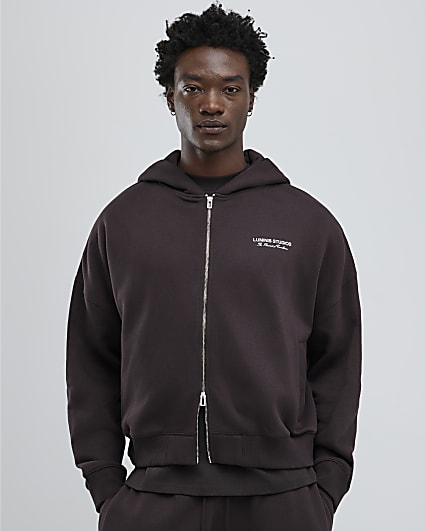 Brown Oversized Fit Luminis Studios Hoodie