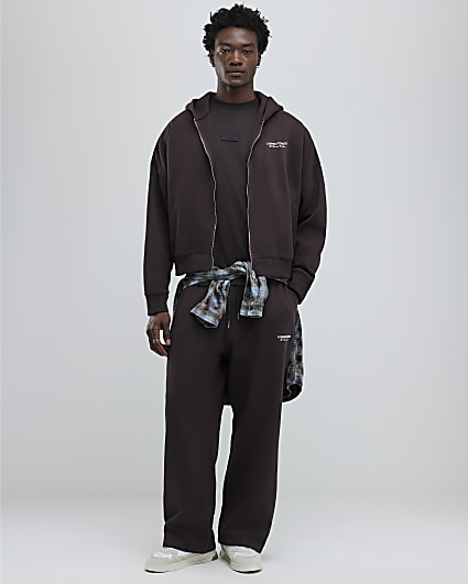 Brown Wide Leg Luminis Studios Joggers