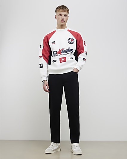 Black Tapered Fit Jeans