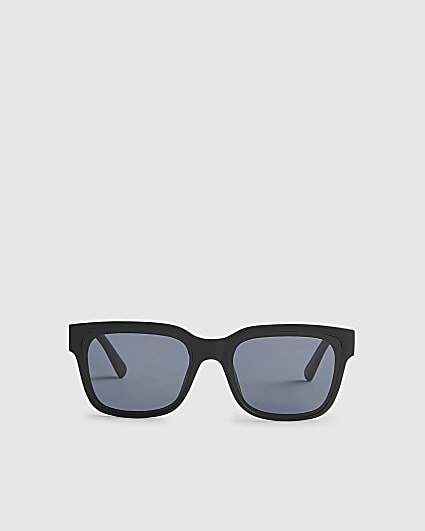Black Rubberised Wayfarer Sunglasses