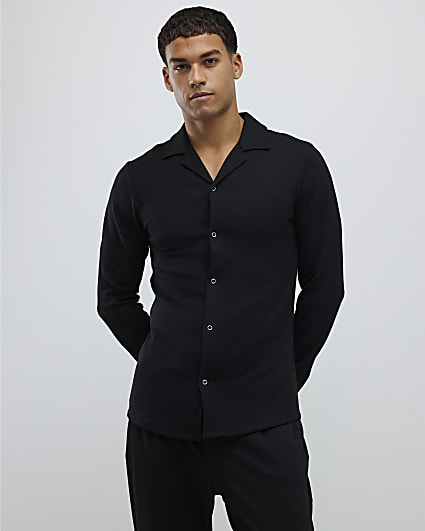 Black Muscle Fit Shirt