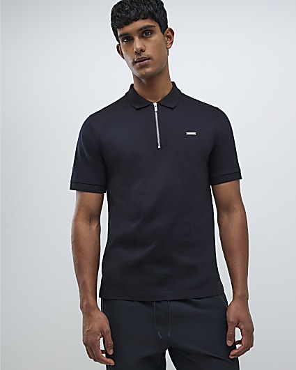 Black Slim Fit Premium Polo Shirt