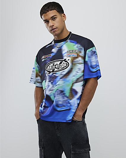 Blue Oversized Fit GTX Off Road T-Shirt