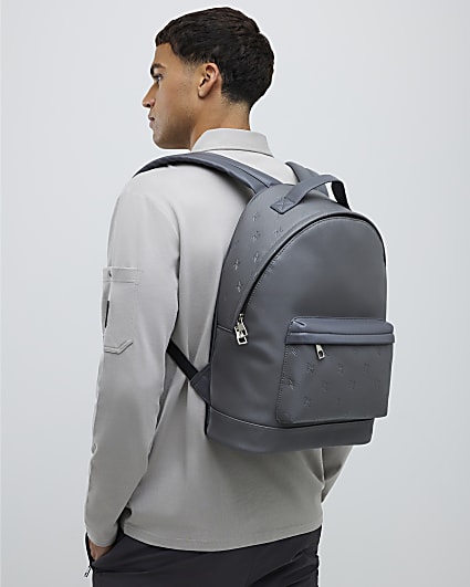 Grey RR Monogram Rucksack