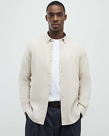 Beige Regular Fit Shirt