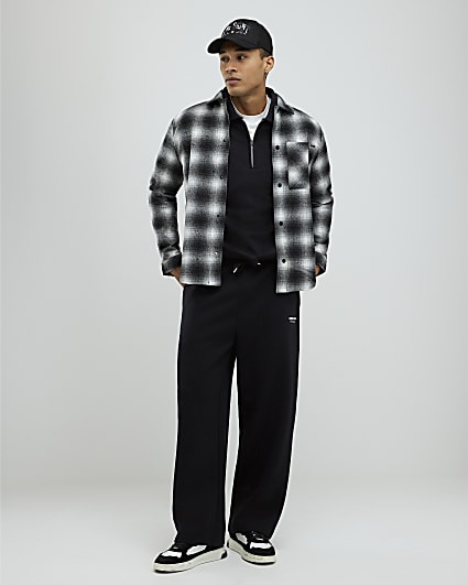 Black Check Overshirt