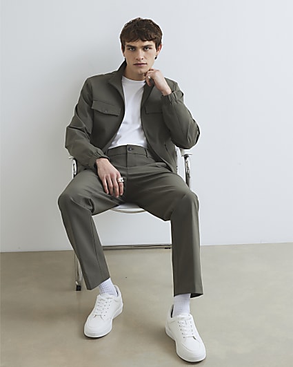 Khaki Skinny Fit  Trousers