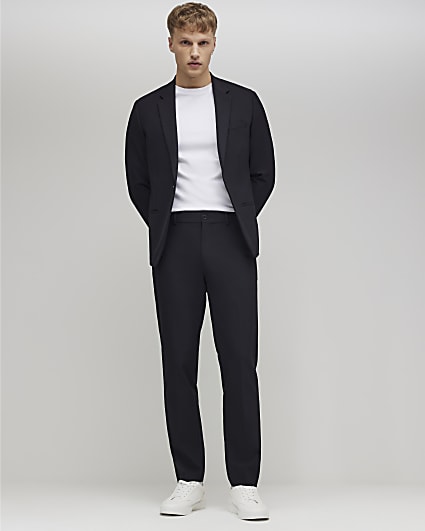 Black Skinny Fit Suit Trousers
