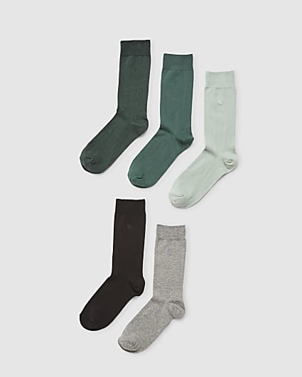 Navy RI Pack Of 5 Socks