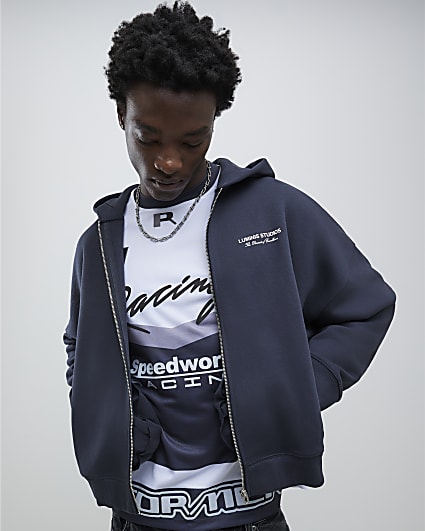 Grey Oversized Fit Luminis Studios Hoodie
