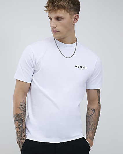 White Slim Fit MCM T-Shirt