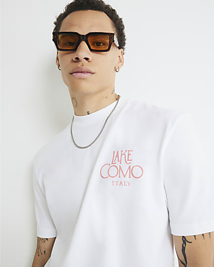 White Regular Fit Lake Como T-Shirt