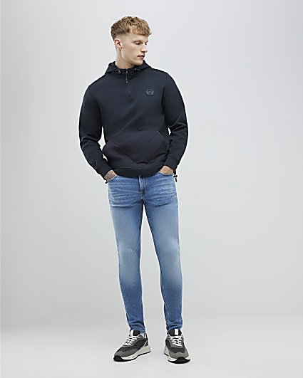 Blue Spray On Jeans