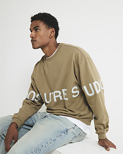 Stone Oversized Fit Autre Studios Sweatshirt