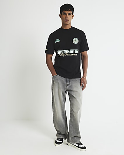 Black Regular Fit Turbo Series T-Shirt