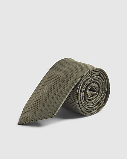 Green Micro Dot Tie