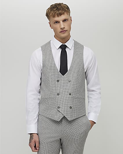 Grey Pupstooth Waistcoat