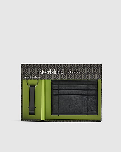 Black Card Holder Gift Set