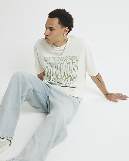 Cream Oversized Fit Soul Shakers T-Shirt