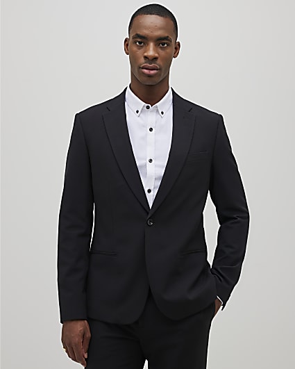 Black Skinny Fit Suit Jacket