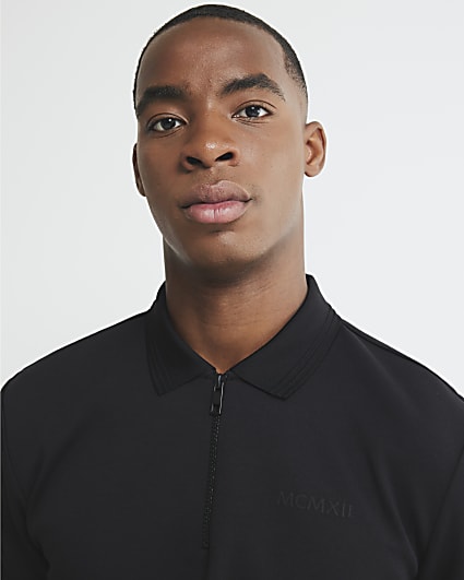Black Slim Fit MCMXII Polo Shirt
