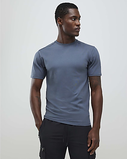 Grey Muscle Fit Pack Of 3 T-Shirts
