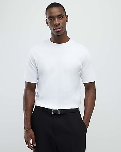 White Slim Fit T-Shirt