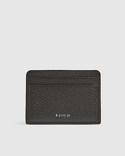 Black Pebbled Card Holder