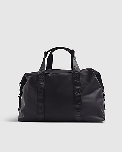 Black Nylon Holdall Gym Bag