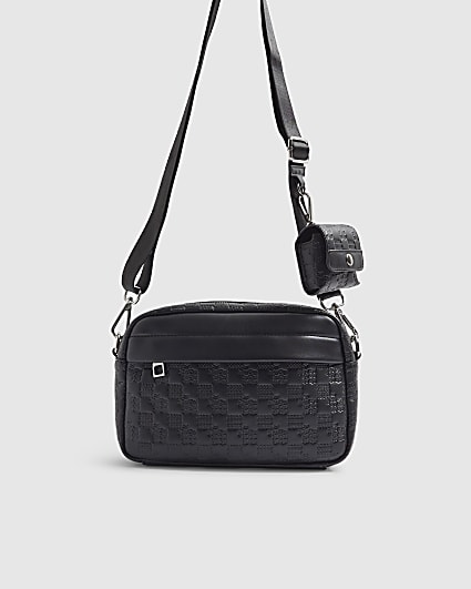 Black Cross Body Monogram Bag