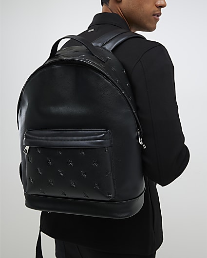 Black RR Monogram Rucksack