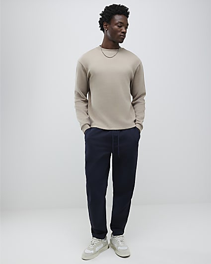 Navy Pull On Joggers