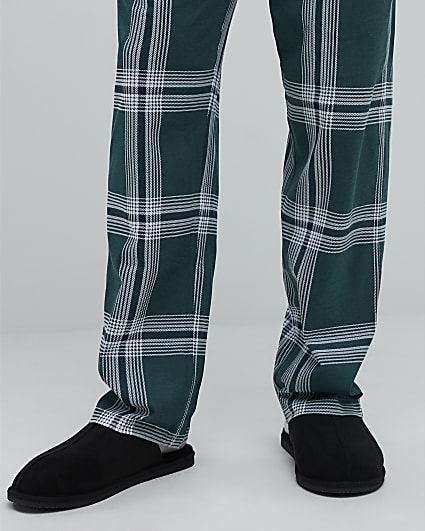 Black Microfibre Mule Slipper