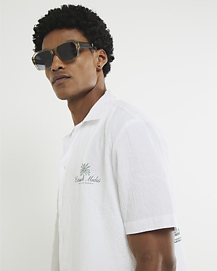 White Regular Fit Casa De Midas Shirt