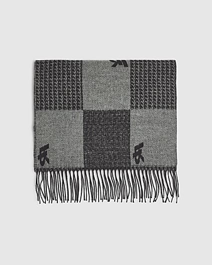 Black Checkerboard Scarf