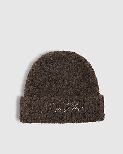 Brown Boucle Beanie